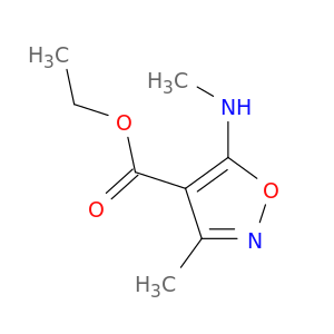 Ethyl 3-methyl-5-(methylamino)-1,2-oxazole-4-carboxylate