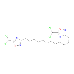 1,2,4-Oxadiazole, 3,3'-(1,12-dodecanediyl)bis[5-(dichloromethyl)-