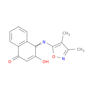 2-羟基-N-(3,4-二甲基-5-异恶唑基)-1,4-萘醌-4-亚胺