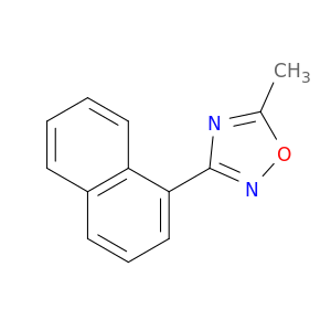 1,2,4-Oxadiazole, 5-methyl-3-(1-naphthalenyl)-