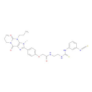Acetamide,N-[2-[[[(3-isothiocyanatophenyl)amino]thioxomethyl]amino]ethyl]-2-[4-(2,3,6,9-tetrahydro-2,6-dioxo-1,3-dipropyl-1H-purin-8-yl)phenoxy]-