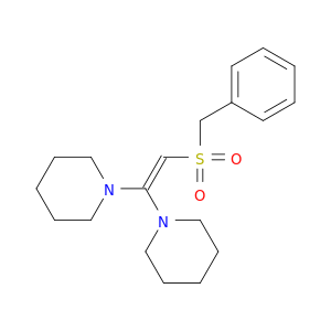 Piperidine,1,1'-[(benzylsulfonyl)vinylidene]di- (8CI)