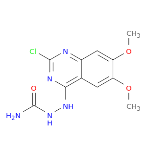 2-CHLORO-6,7-DIMETHOXY-4-SEMICARBAZIDOQUINAZOLINE