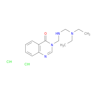 4(3H)-Quinazolinone,3-[[[(diethylamino)methyl]amino]methyl]-, hydrochloride (1:2)