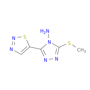 4H-1,2,4-Triazol-4-amine, 3-(methylthio)-5-(1,2,3-thiadiazol-5-yl)-
