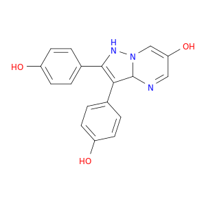 Pyrazolo[1,5-a]pyrimidin-6-ol, 1,3a-dihydro-2,3-bis(4-hydroxyphenyl)-