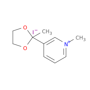 Pyridinium, 1-methyl-3-(2-methyl-1,3-dioxolan-2-yl)-, iodide