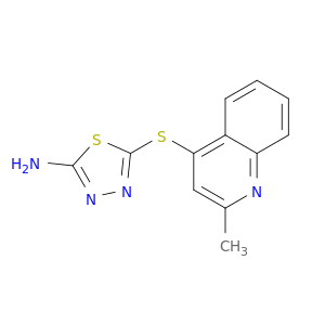 1,3,4-Thiadiazol-2-amine,5-[(2-methyl-4-quinolinyl)thio]-