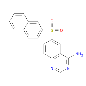 4-Quinazolinamine, 6-(2-naphthalenylsulfonyl)-