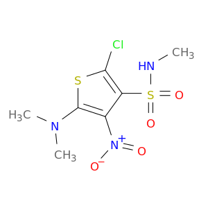 3-Thiophenesulfonamide, 2-chloro-5-(dimethylamino)-N-methyl-4-nitro-