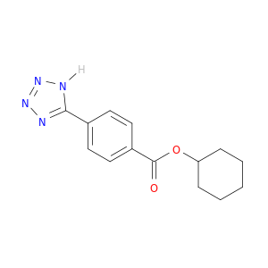Benzoic acid, 4-(1H-tetrazol-5-yl)-, cyclohexyl ester