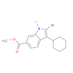 3-环己基-2-溴-1H-吲哚-6-羧酸甲酯