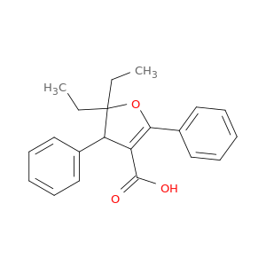 3-Furancarboxylic acid, 5,5-diethyl-4,5-dihydro-2,4-diphenyl-