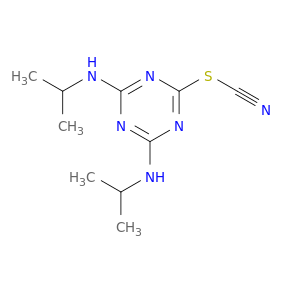Thiocyanic acid,4,6-bis[(1-methylethyl)amino]-1,3,5-triazin-2-yl ester