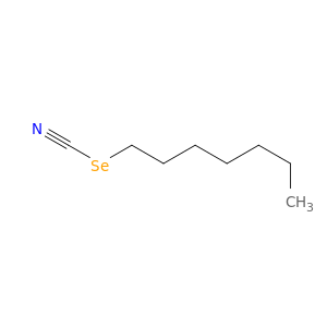 Selenocyanic acid,heptyl ester