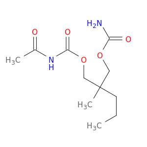 2-[(carbamoyloxy)methyl]-2-methylpentyl acetylcarbamate