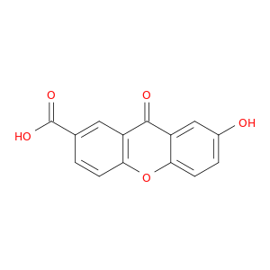 9H-Xanthene-2-carboxylic acid, 7-hydroxy-9-oxo-