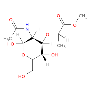2-Acetamido-3-O-(D-1-carboxyethyl)-2-deoxy-2-D-glucose Methyl Ester