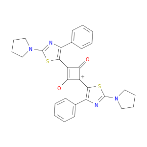 Cyclobutenediylium,1,3-dihydroxy-2,4-bis[4-phenyl-2-(1-pyrrolidinyl)-5-thiazolyl]-, bis(innersalt) (9CI)