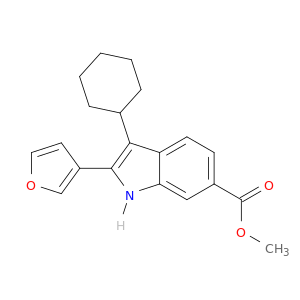 3-环己基-2-(呋喃-3-基)-1H-吲哚-6-羧酸甲酯