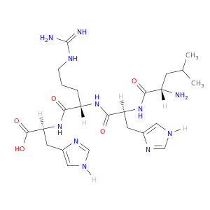 L-Histidine, L-leucyl-L-histidyl-L-arginyl-