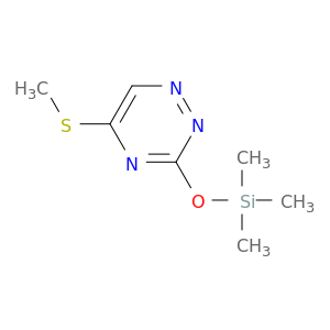 1,2,4-Triazine, 5-(methylthio)-3-[(trimethylsilyl)oxy]-