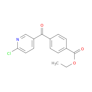 Benzoic acid,4-[(6-chloro-3-pyridinyl)carbonyl]-, ethyl ester