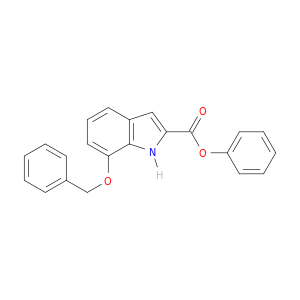 1H-Indole-2-carboxylic acid, 7-(phenylmethoxy)-, phenyl ester