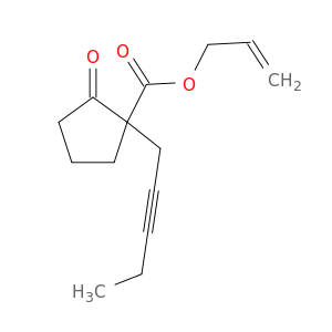 Cyclopentanecarboxylic acid, 2-oxo-1-(2-pentynyl)-, 2-propenyl ester
