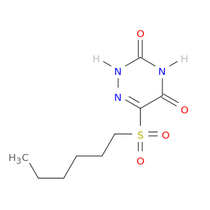 6-(hexylsulfonyl)-1,2,4-triazine-3,5(2h,4h)-dione