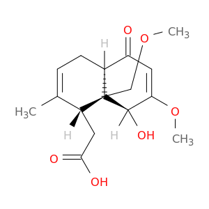 1-Naphthaleneaceticacid,1,4,4a,5,8,8a-hexahydro-8-hydroxy-7-methoxy-8a-(methoxymethyl)-2-methyl-5-oxo-,(1a,4aa,8b,8ab)- (9CI)