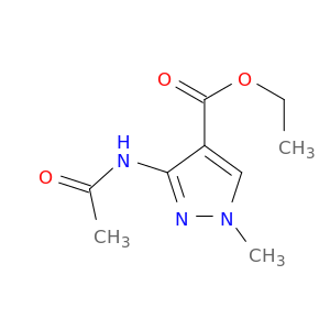 1H-Pyrazole-4-carboxylic acid, 3-(acetylamino)-1-methyl-, ethyl ester