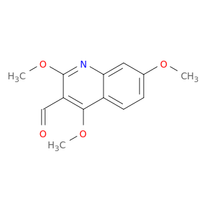3-Quinolinecarboxaldehyde, 2,4,7-trimethoxy-