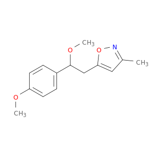 Isoxazole, 5-[2-methoxy-2-(4-methoxyphenyl)ethyl]-3-methyl-
