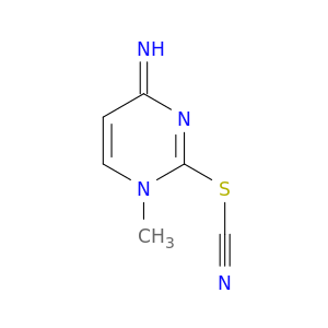 Thiocyanic acid,1,4-dihydro-4-imino-1-methyl-2-pyrimidinyl ester