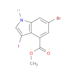 6-Bromo-3-iodoindole-4-carboxylic Acid Methyl Ester