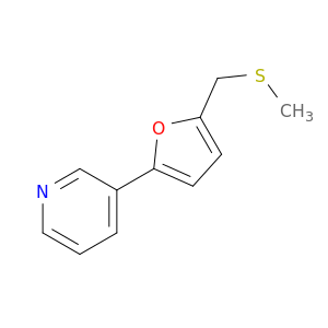 Pyridine, 3-[5-[(methylthio)methyl]-2-furanyl]-