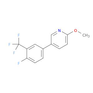5-[4-Fluoro-3-(trifluoromethyl)phenyl]-2-methoxypyridine
