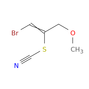 Thiocyanic acid, 2-bromo-1-(methoxymethyl)ethenyl ester