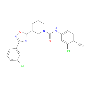 N-(3-CHLORO-4-METHYL-PHENYL)-3-[3-(3-CHLOROPHENYL)-1,2,4-OXADIAZOL-5-YL]PIPERIDINE-1-CARBOXAMIDE