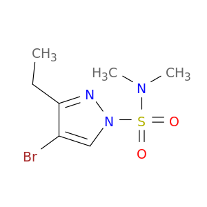 1H-Pyrazole-1-sulfonamide, 4-bromo-3-ethyl-N,N-dimethyl-