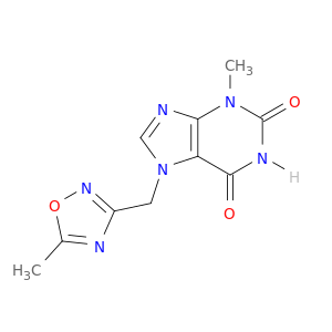 1H-Purine-2,6-dione,3,7-dihydro-3-methyl-7-[(5-methyl-1,2,4-oxadiazol-3-yl)methyl]-