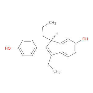 1H-Inden-6-ol, 3-ethyl-2-(4-hydroxyphenyl)-1-propyl-, (1S)-