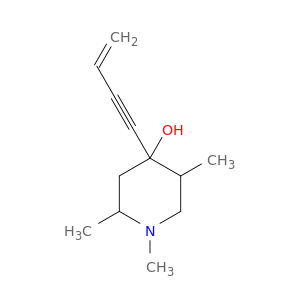 4-Piperidinol, 4-(3-buten-1-ynyl)-1,2,5-trimethyl-