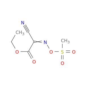 Acetic acid, cyano[[(methylsulfonyl)oxy]imino]-, ethyl ester