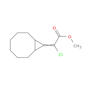 Acetic acid, bicyclo[6.1.0]non-9-ylidenechloro-, methyl ester