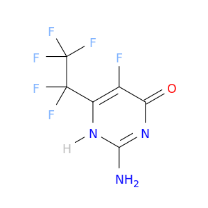 2-amino-5-fluoro-6-(pentafluoroethyl)pyrimidin-4(1h)-one