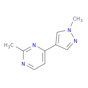 2-methyl-4-(1-methyl-1H-pyrazol-4-yl)pyrimidine