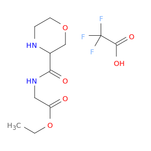 Ethyl 2-[(morpholin-3-yl)formamido]acetate; trifluoroacetic acid