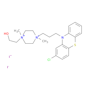 1-[3-(2-chloro-10h-phenothiazin-10-yl)propyl]-4-(2-hydroxyethyl)-1,4-dimethylpiperazinediium diiodide